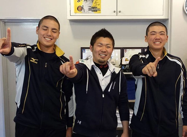 鹿児島県 大島高校野球部 福永君・前山君
