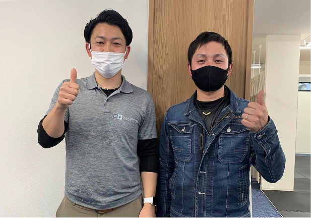 お客様との記念写真